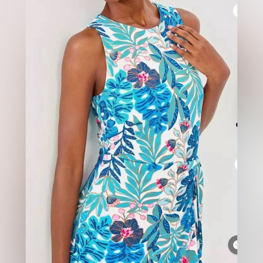 Lilly Pulitzer Estela Midi Tropical Blue Maxi Dress. NWT, medium - Picture 3 of 10